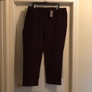 Dark Fig Corduroy Pants